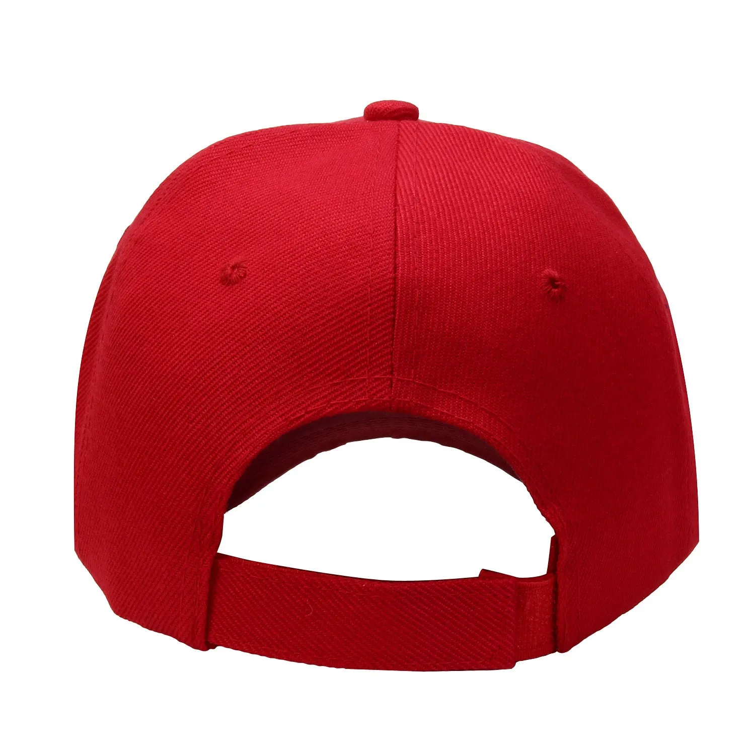 144-Pack Baseball Dad Cap Velcro Strap Adjustable Size - Red