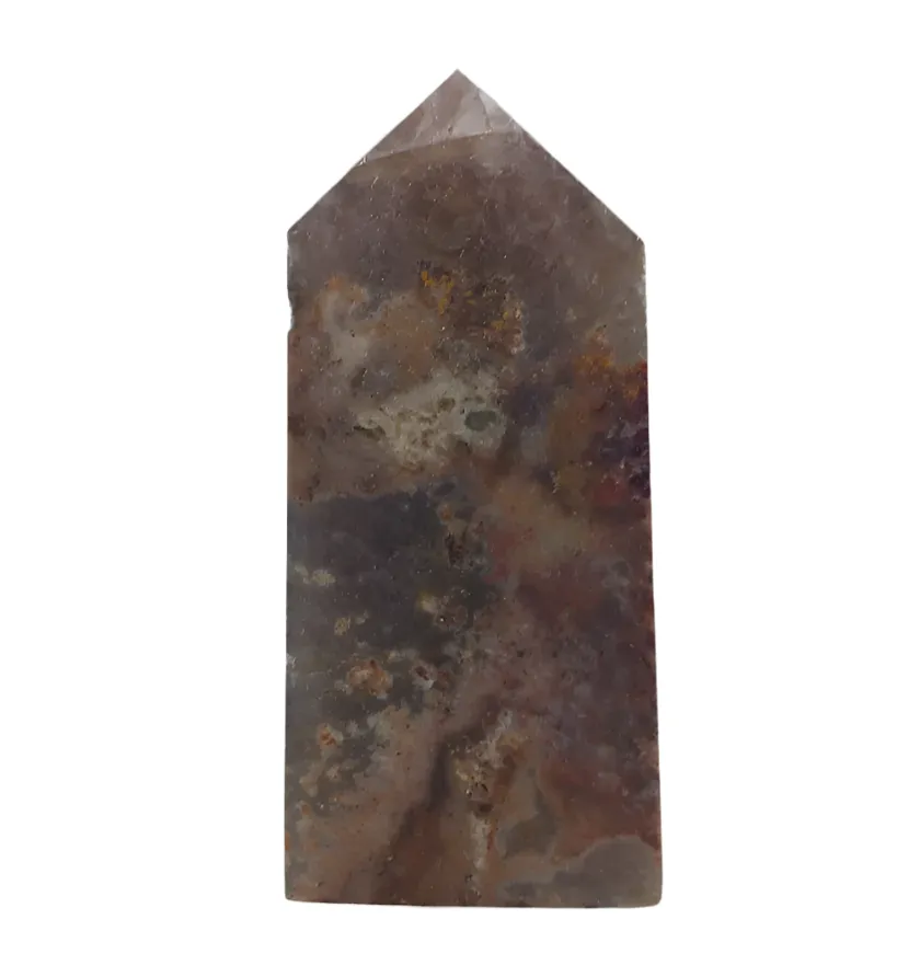 172G Golden Titanium Quartz Crystal Tower