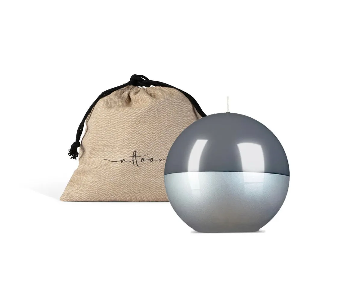 6 inch High Gloss “Metalic” Candle Sphere