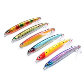 6x Popper Minnow 10cm Fishing Lure Lures Surface Tackle Fresh Saltwater