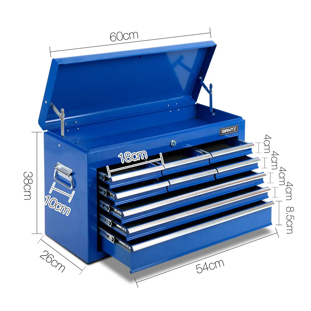 9-Drawer Steel Toolbox Chest with Lock & Liners - Giantz