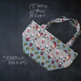 Barrel Tote in Gnomes