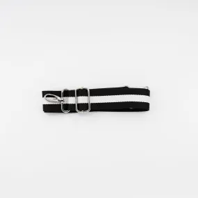 Black & White Stripe Detachable Strap
