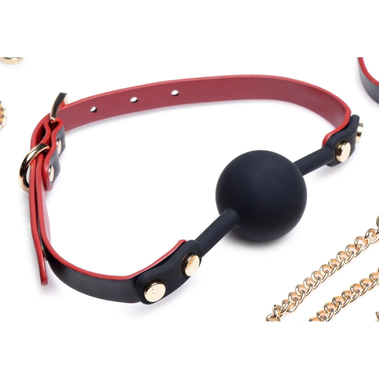 Black And Red Bow Bondage Set With Carry Case