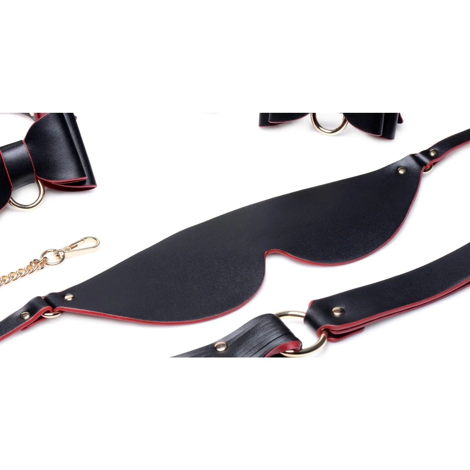 Black And Red Bow Bondage Set With Carry Case