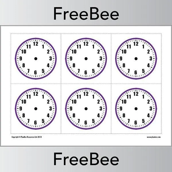 Blank Clock Faces