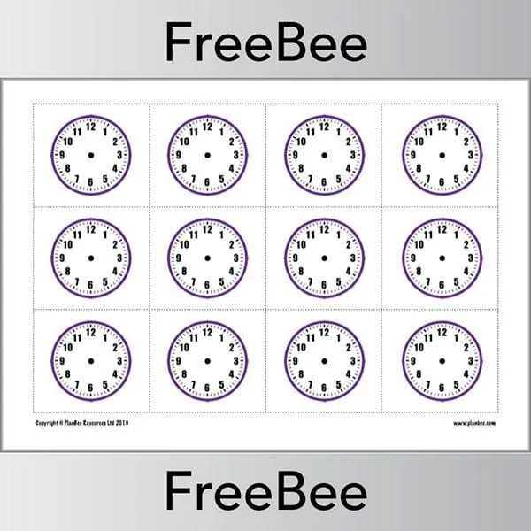 Blank Clock Faces
