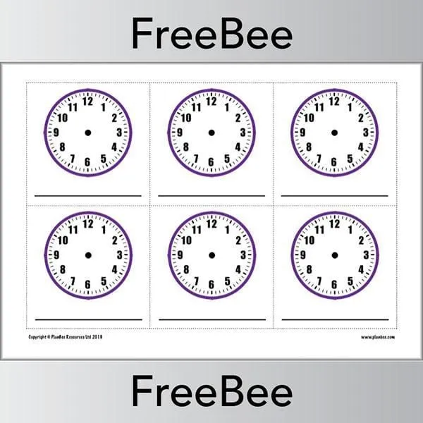 Blank Clock Faces