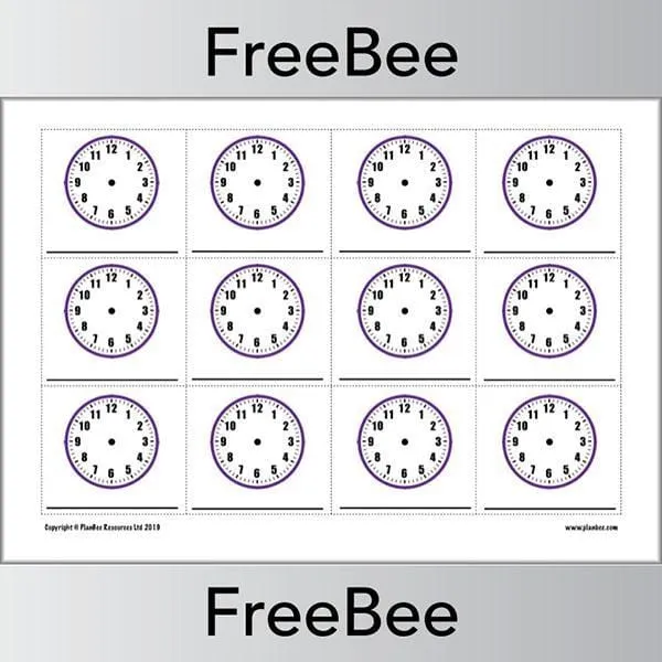 Blank Clock Faces