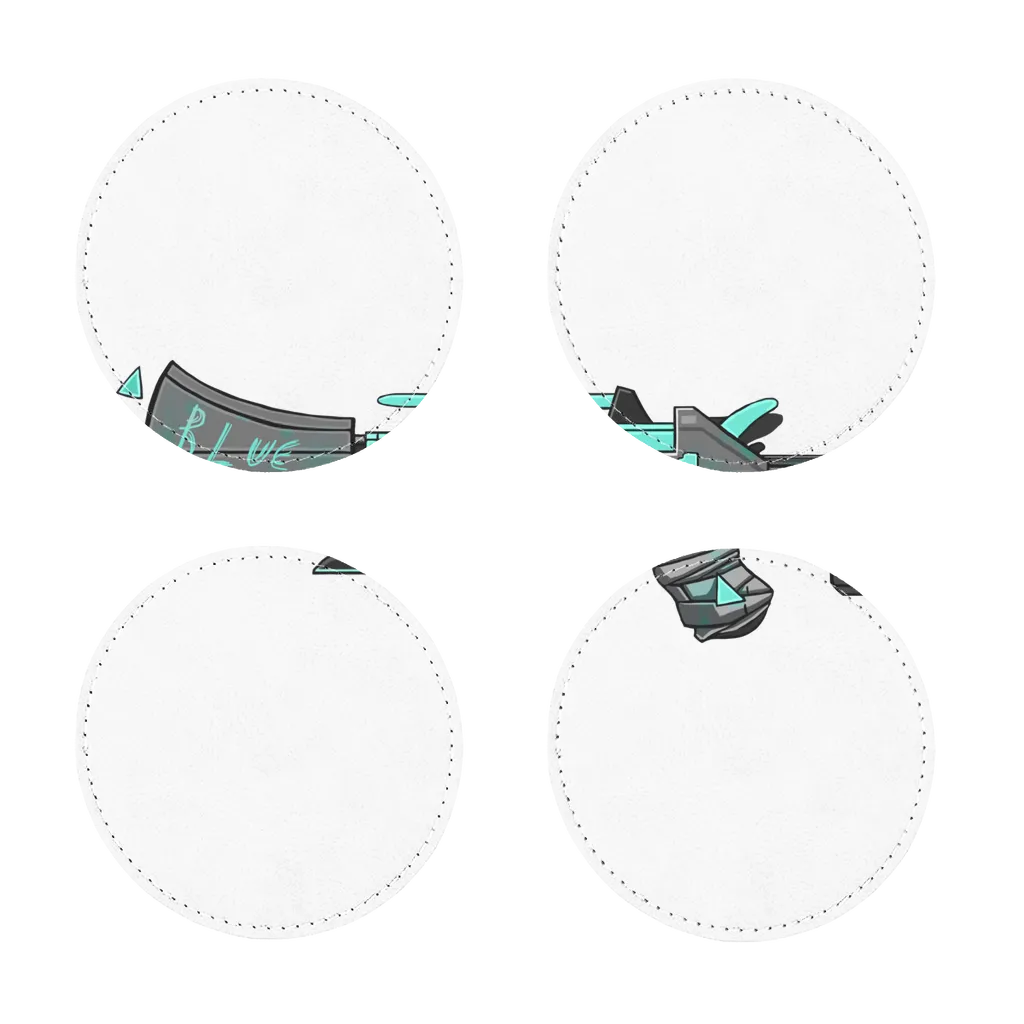 Blue Weapon Sublimation Coasters Pack of Four