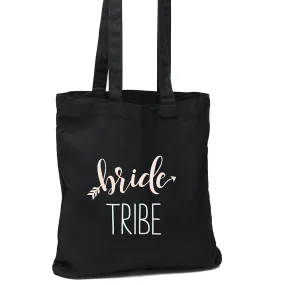 Bride Tribe Black Wedding Welcome Tote Bag