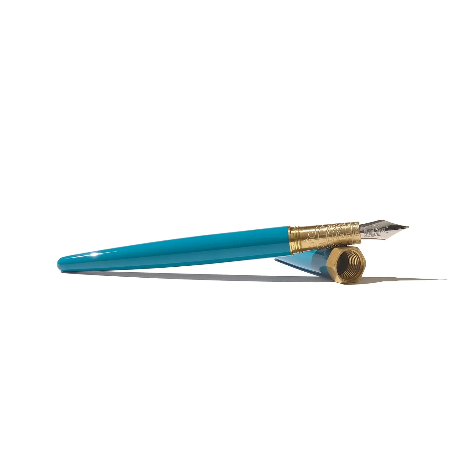 Brush Fountain Pen - Printmakers Teal (Medium)