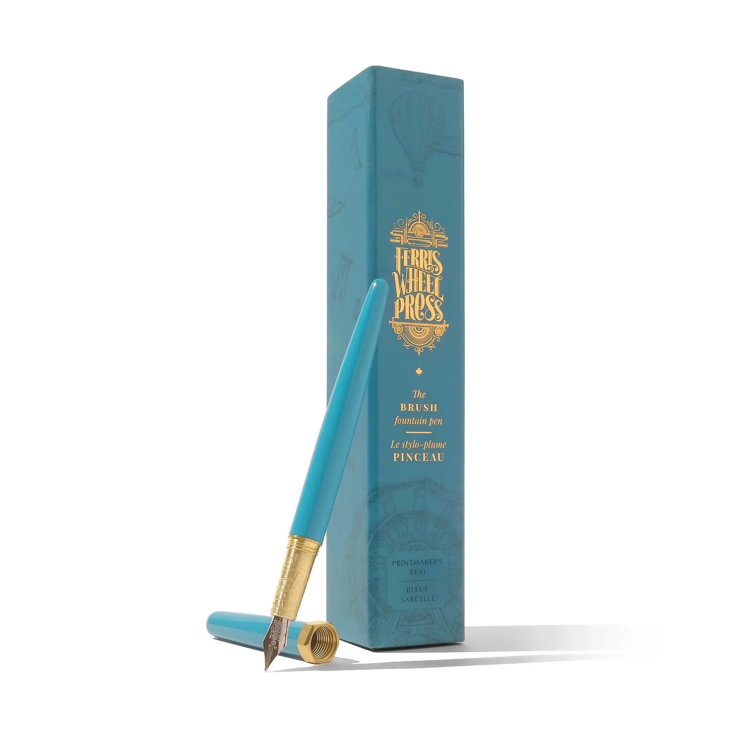 Brush Fountain Pen - Printmakers Teal (Medium)