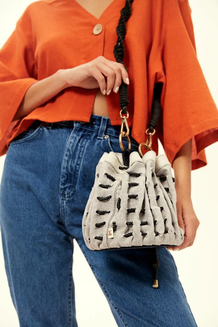 Bucket Bag Canva Small Black