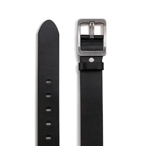 Classy Men Wide Black Leather Belt