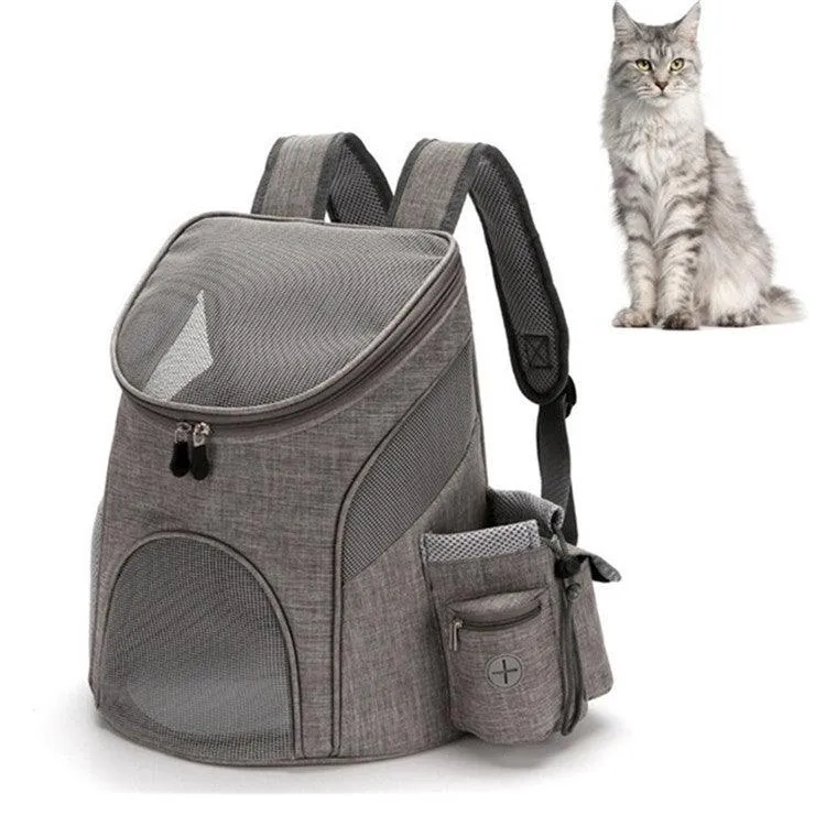 Compact Travel Pet Backpack for Cats and Dogs