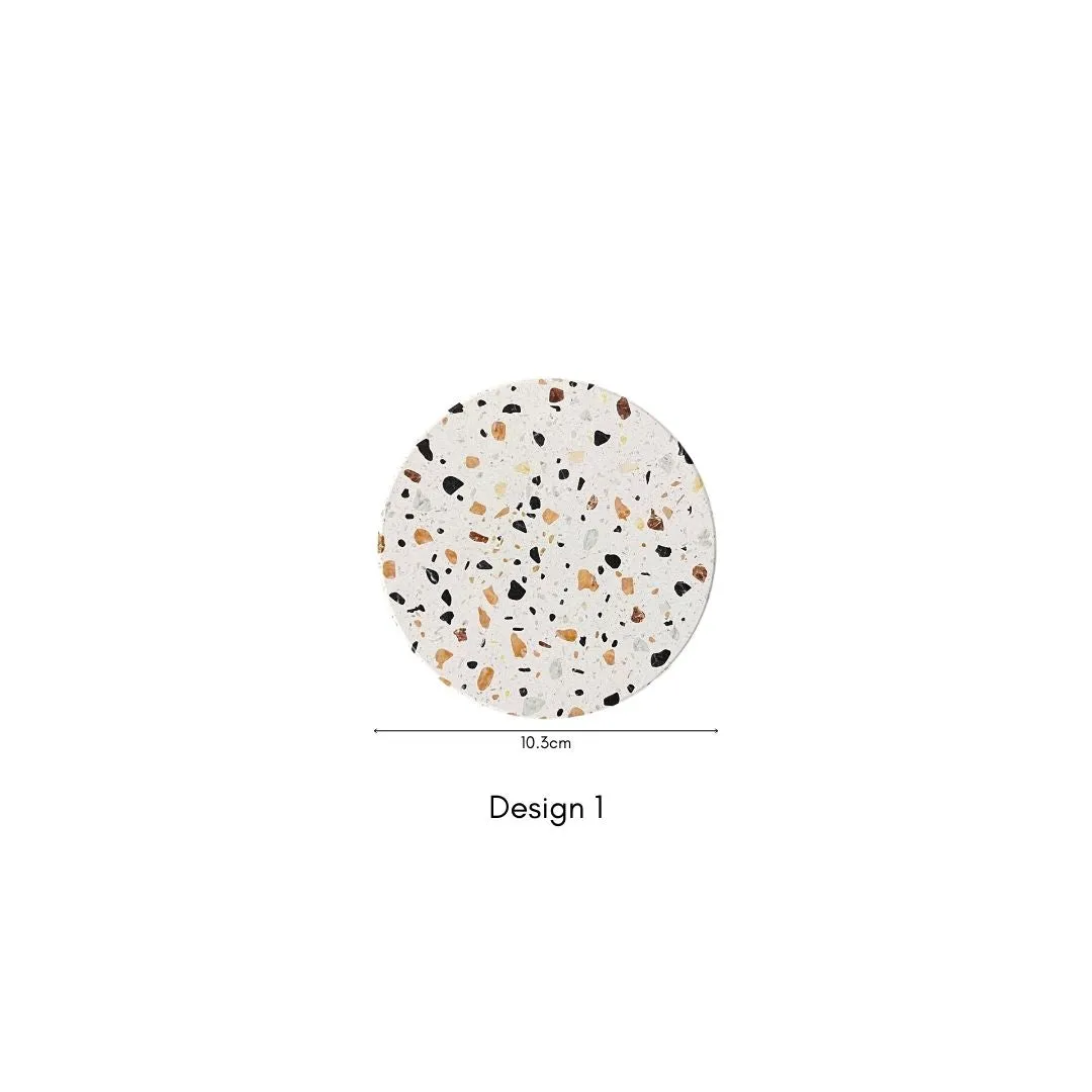 Diatomite Terrazzo & Marble Design Cup Coaster