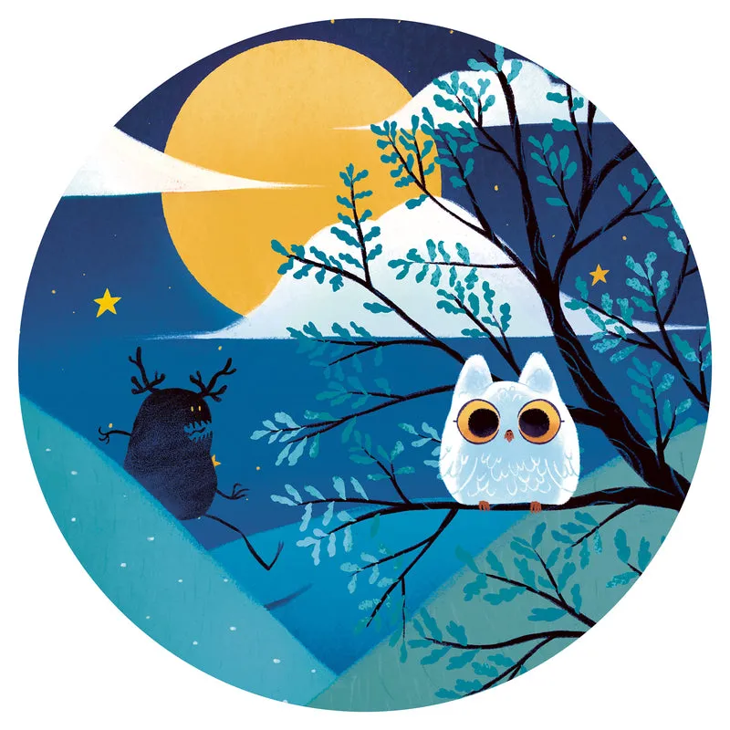 Djeco Full Moon Knight 36pc Silhouette Puzzle
