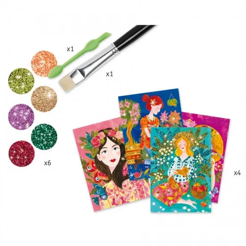 Djeco Glitter Pictures - The Scent Of Flowers DJ09508