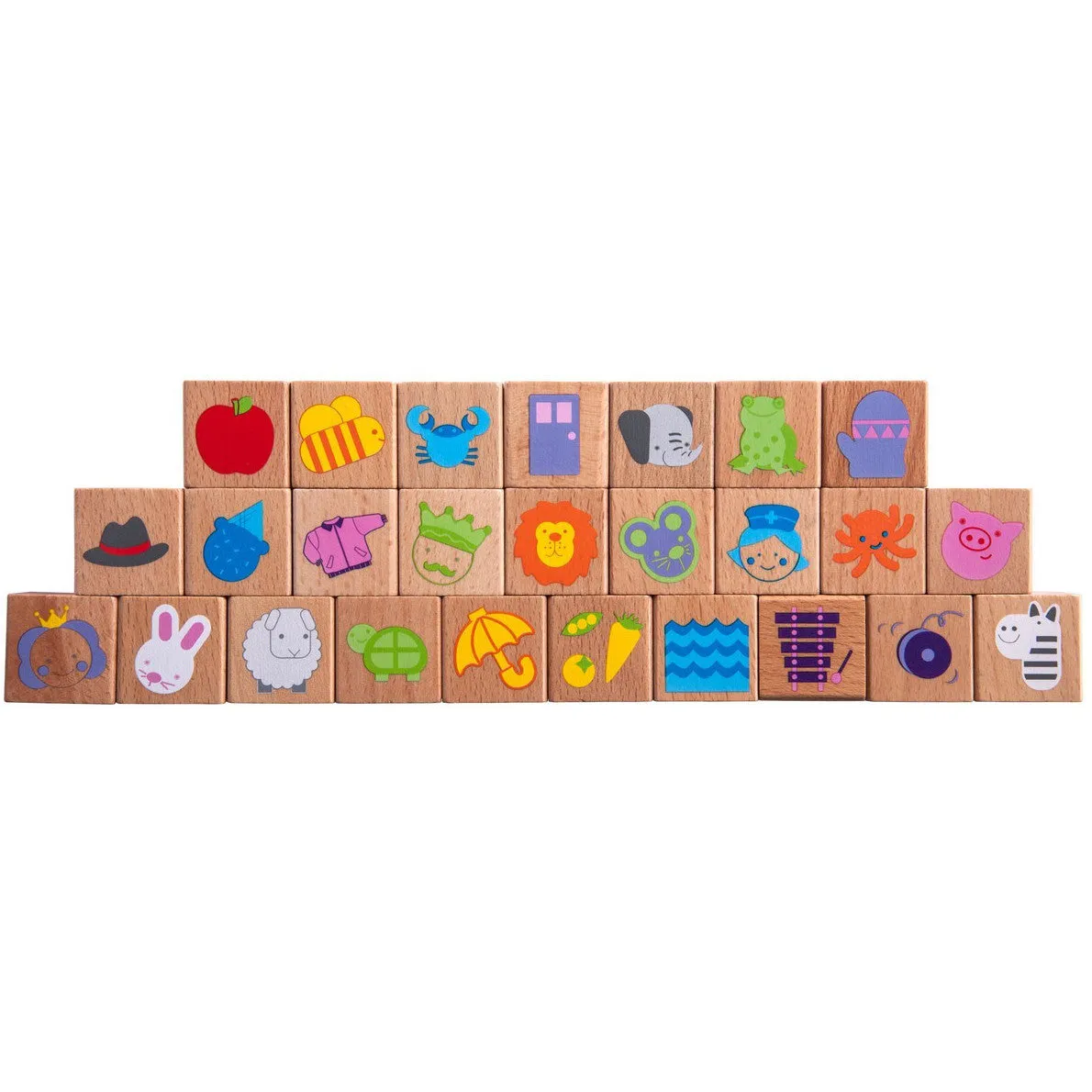 EverEarth Block Set Build & Learn Wooden 80pc