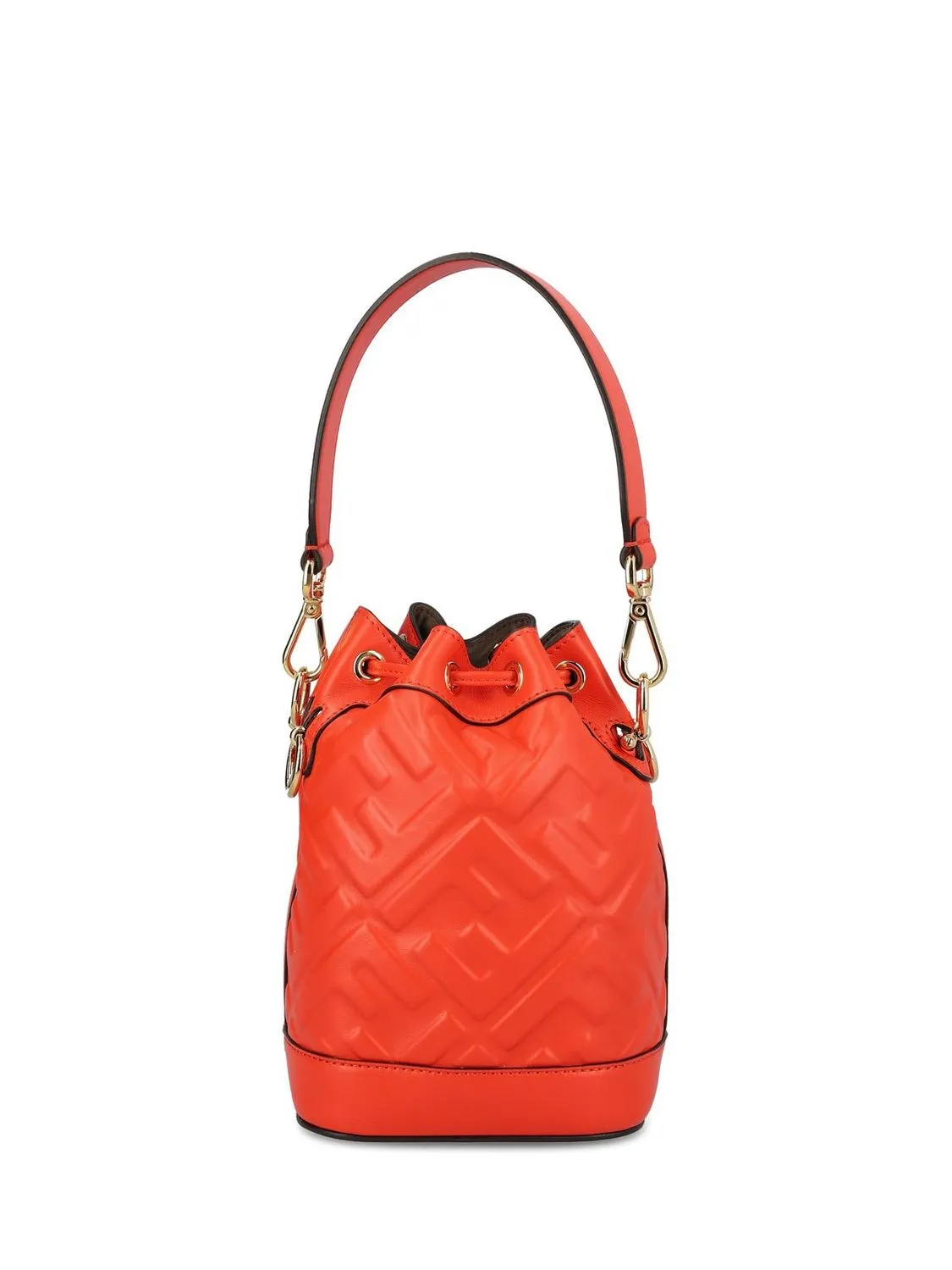 FENDI Embroidered Mini Bucket Handbag