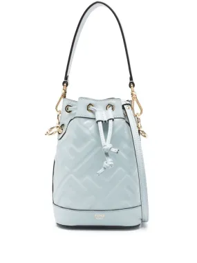 FENDI Embroidered Mini Bucket Handbag