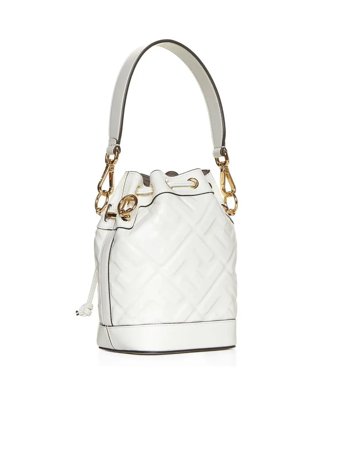 FENDI Embroidered Mini Bucket Handbag