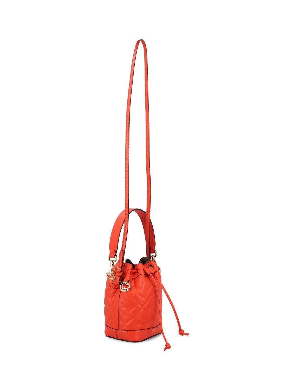 FENDI Embroidered Mini Bucket Handbag