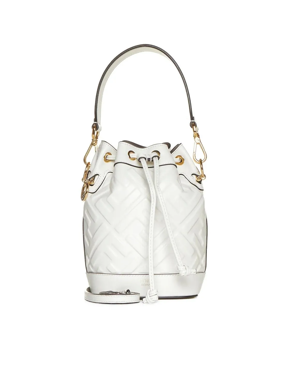 FENDI Embroidered Mini Bucket Handbag