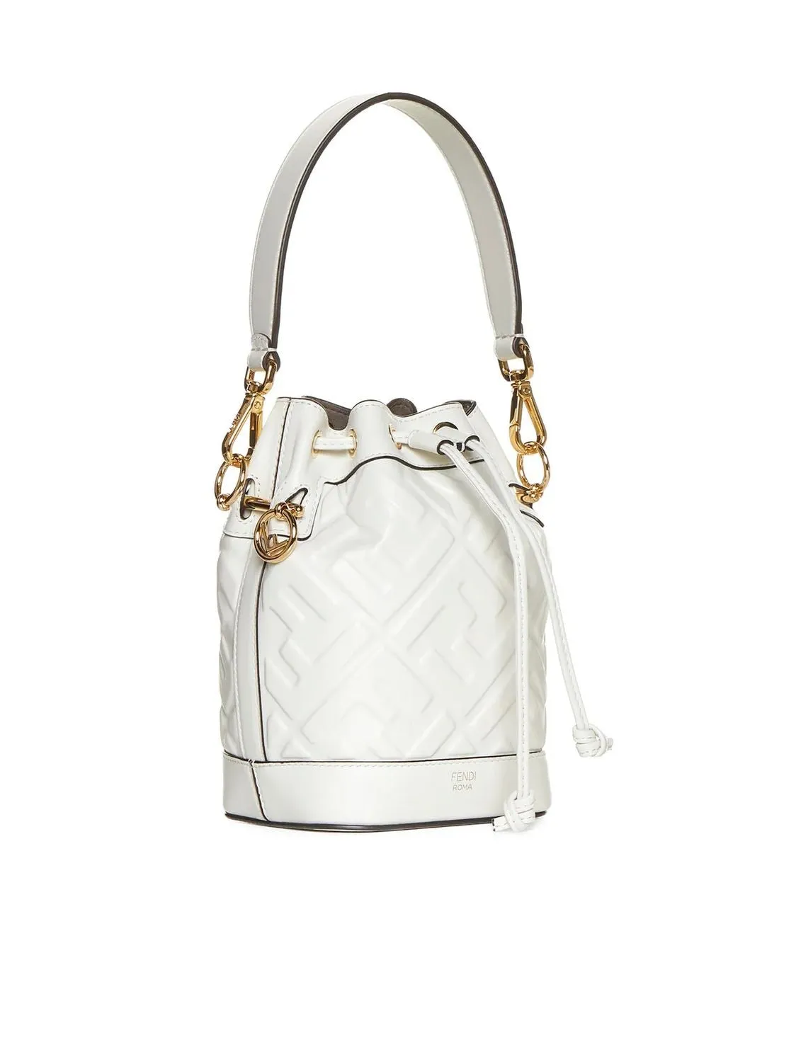 FENDI Embroidered Mini Bucket Handbag