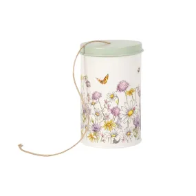 Floral Bee Design Gardening String Storage Tin