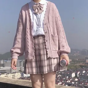 Flower Frill  Sweater Top Kawaii Academia Y2K Cottagecore Coquette Fairycore Dollette Princesscore