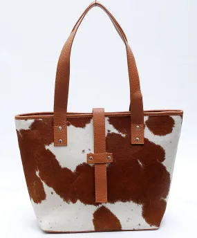 genuine cowhide bucket leather bag