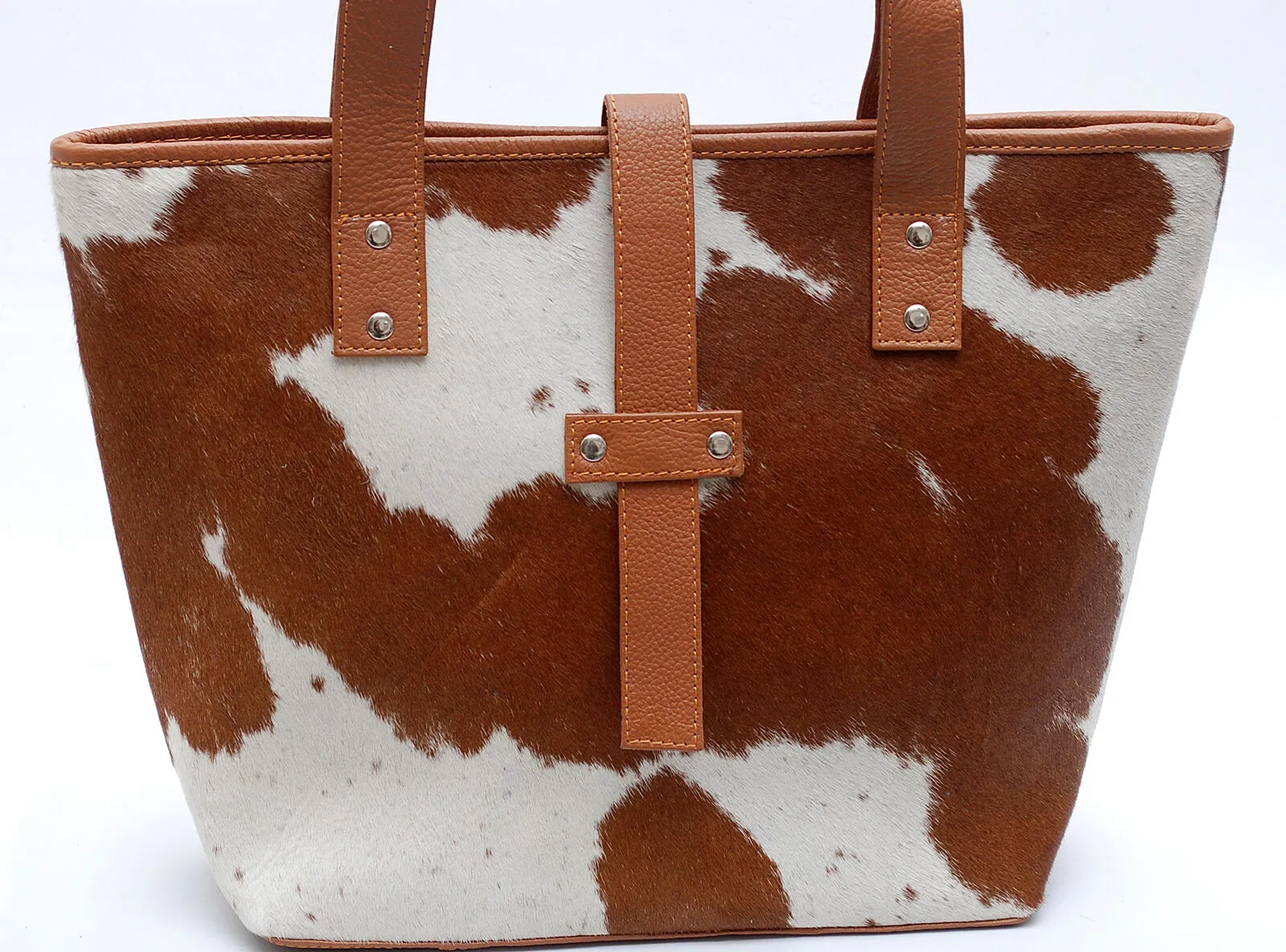 genuine cowhide bucket leather bag