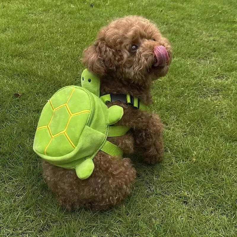 High Capacity Portable Harness Plush Turtle Backpacks