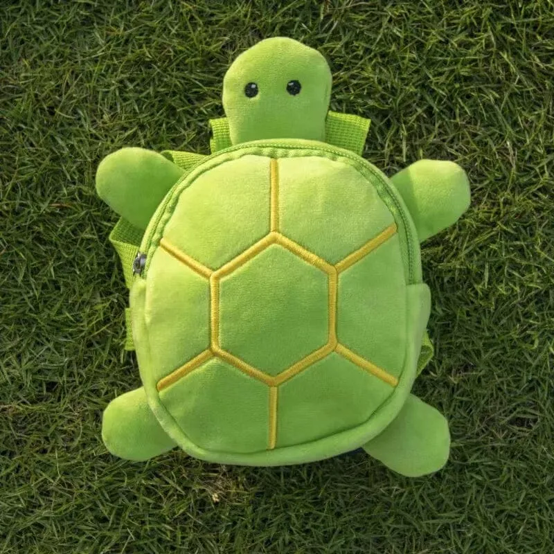 High Capacity Portable Harness Plush Turtle Backpacks