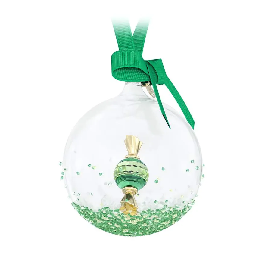 Holiday Cheers Dulcis Green Ball Ornament 5688312