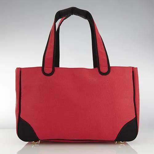 I Love New Yorkie Rescue Me Tote Canvas Dog Carrier Red