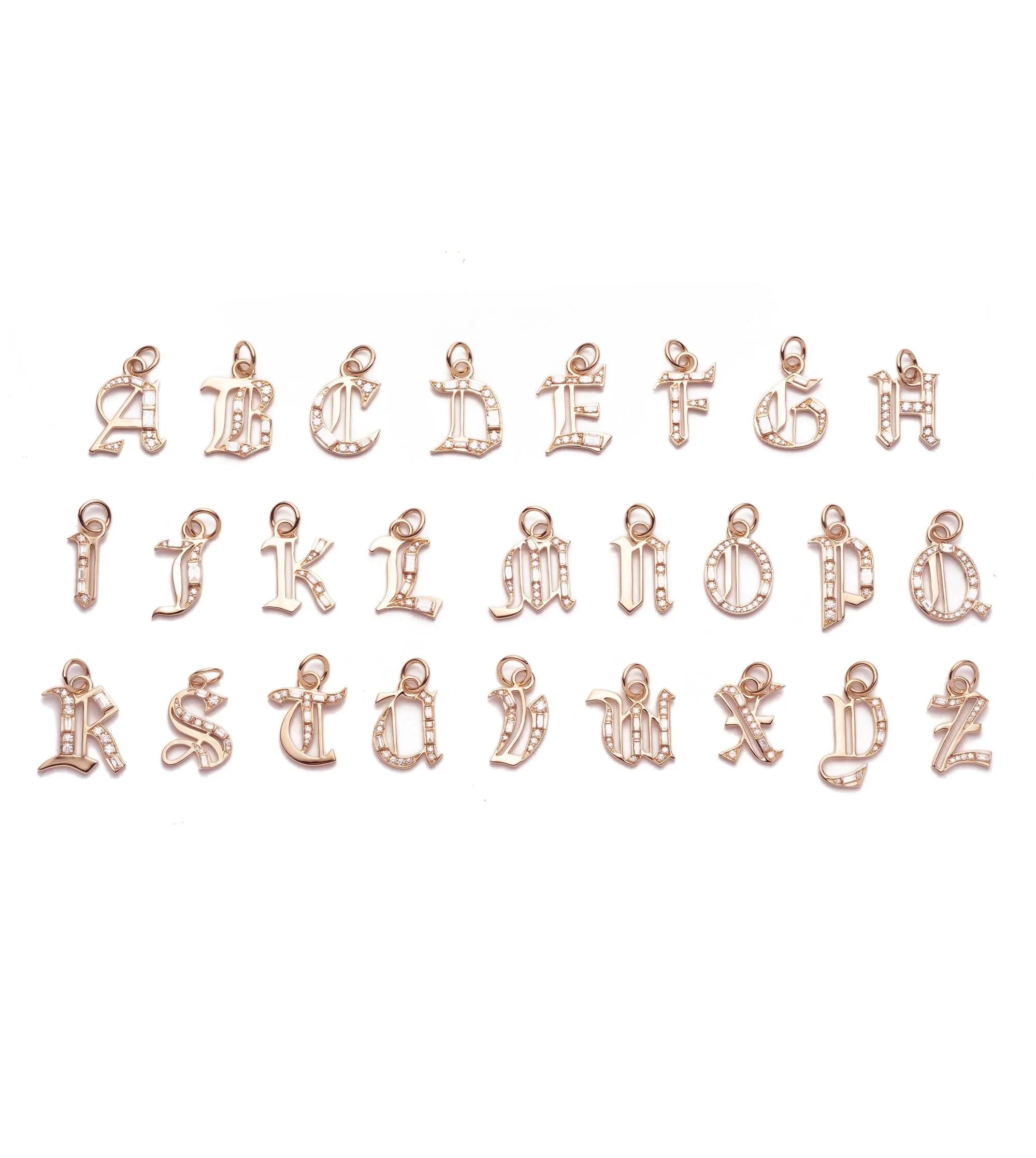 Initials & Numbers :  Diamond Initial