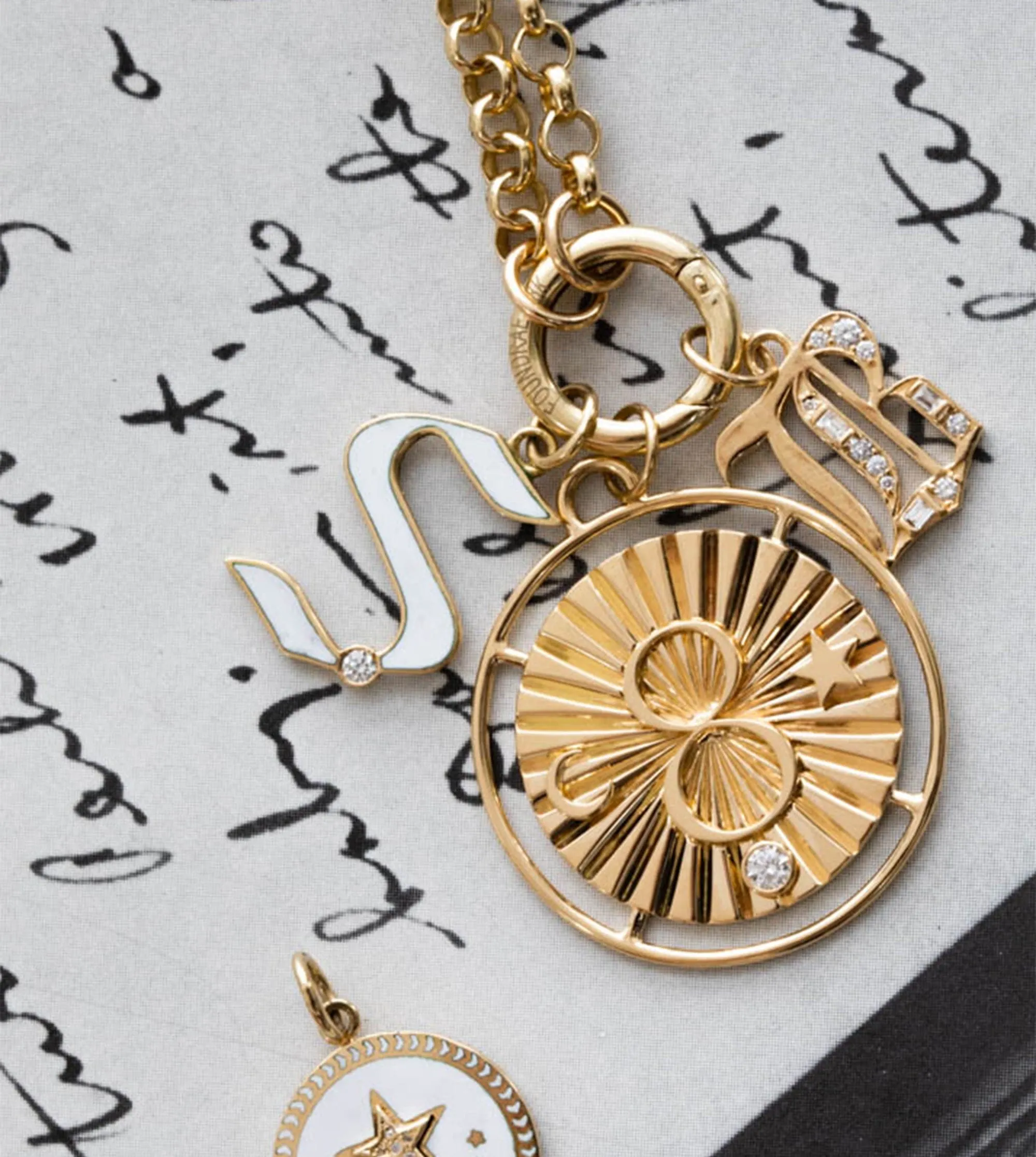 Initials & Numbers :  Diamond Initial