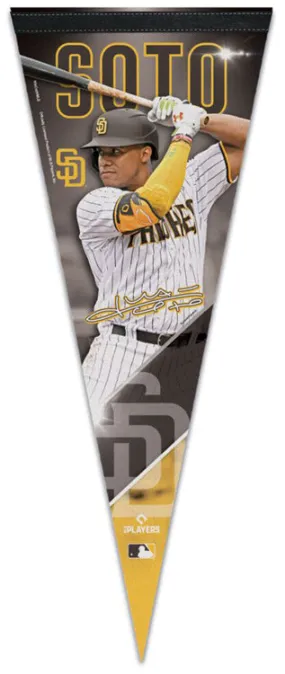 Juan Soto MLB Signature Series San Diego Padres Official Premium Felt Pennant - Wincraft Inc.