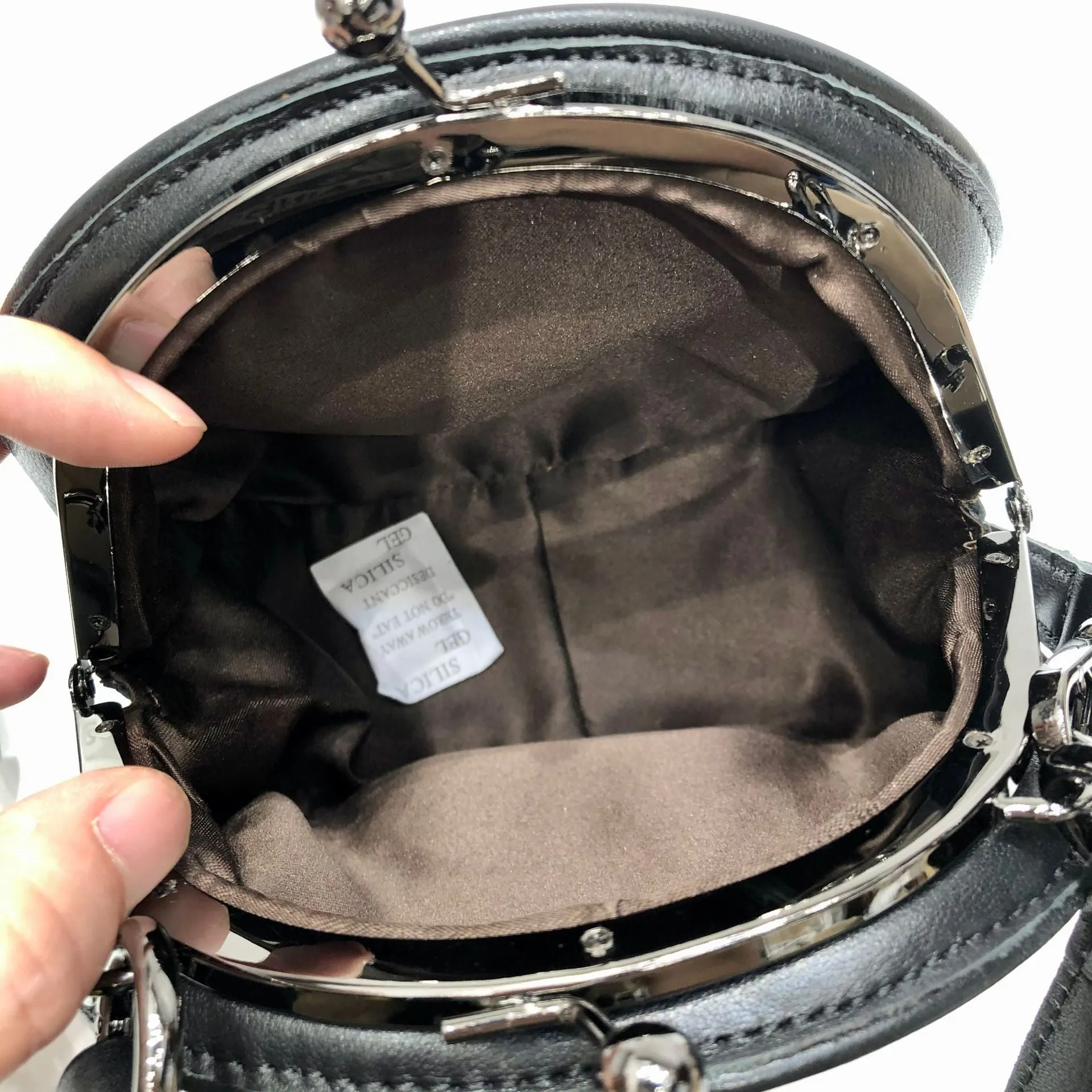 Ladies Chic Circles Elegant Round Leather Shoulder Bag Perfect for Women