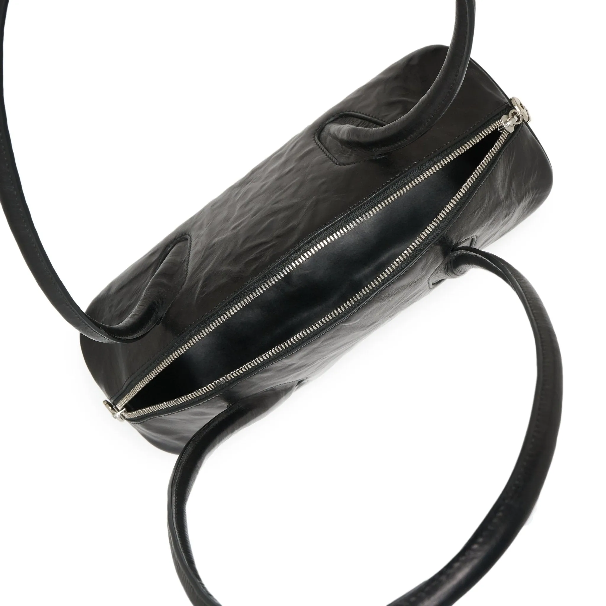 Large Dumpling Bowling Ball Underarm Bag In Black