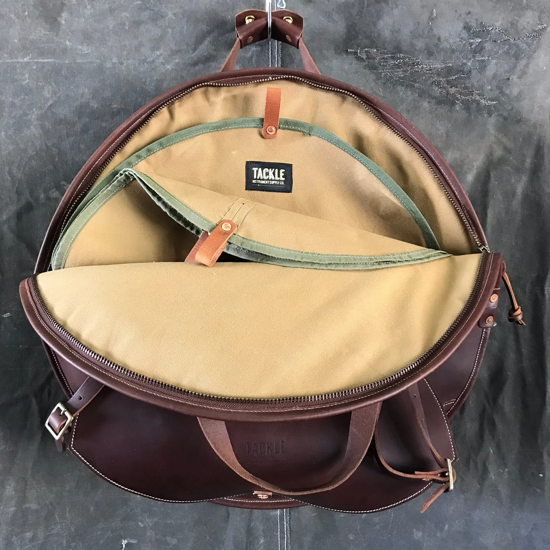 Leather Backpack Cymbal Bag