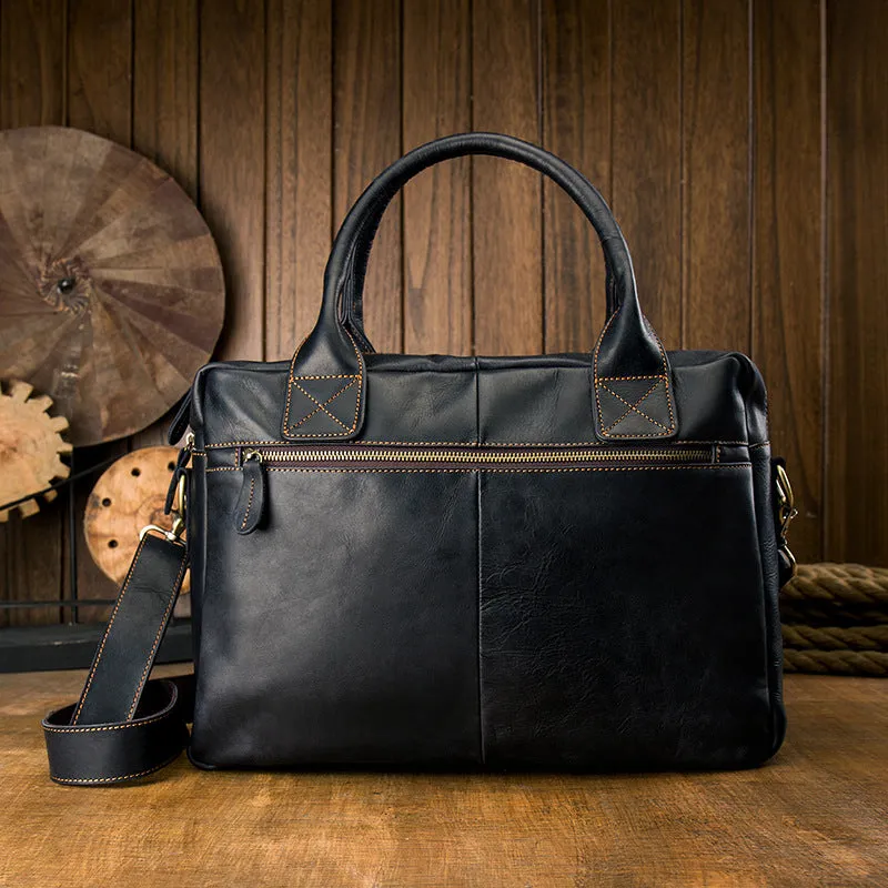 Leather Briefcase,Brown Leather Briefcase, Laptop Bag, Leather bag, Gift for Him, Shoulder Bag, Men Briefcase