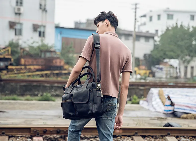 Leather Briefcase,Brown Leather Briefcase, Laptop Bag, Leather bag, Gift for Him, Shoulder Bag, Men Briefcase