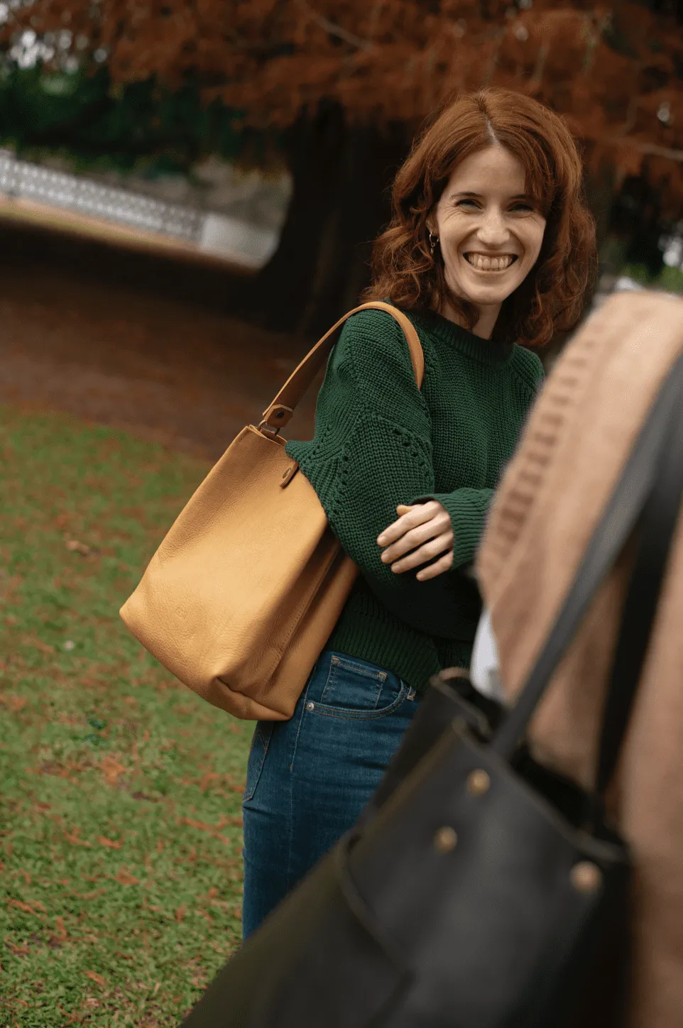 Leather crossbody bag - Lago