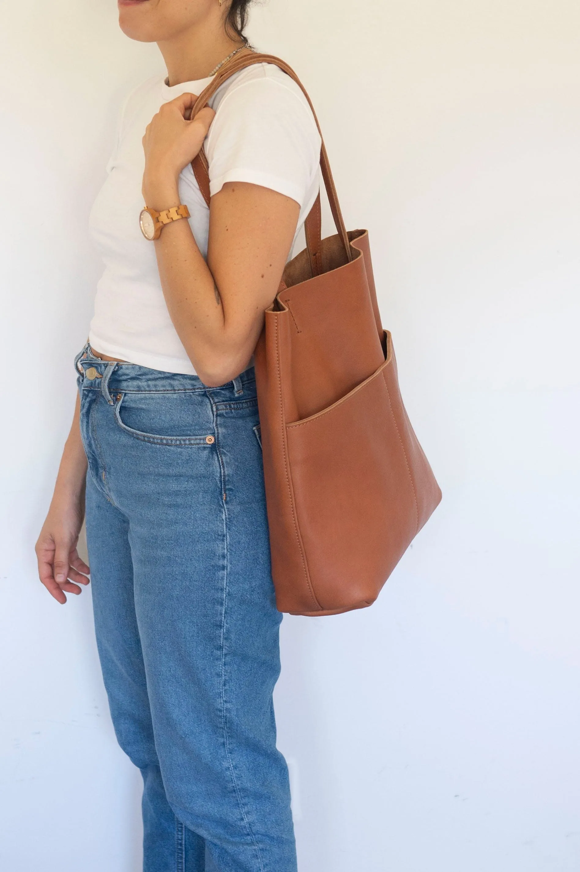 Leather tote bag - Paraná