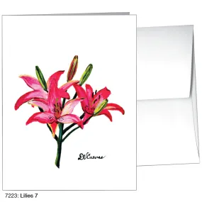 Lilies 7, Greeting Card (7223)