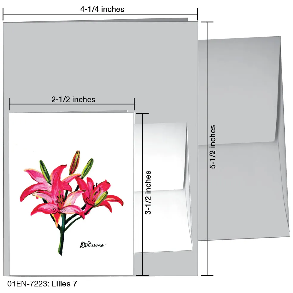 Lilies 7, Greeting Card (7223)